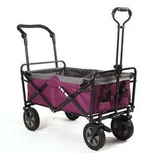 Offres Spéciales Mini chariot de Camping en plein air pliable chariot de transport avec poignée étendue