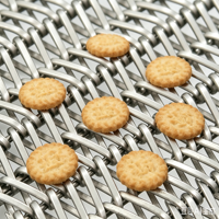 Tapis roulant en spirale en acier inoxydable 304 de qualité alimentaire, résistant à la chaleur, à mailles équilibrées, pour fours de boulangerie