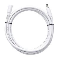 Kabel Ekstensi DC Pria ke Wanita 3m/9,84ft Putih 5,5mm X 2,5mm untuk Penggunaan Kamera
