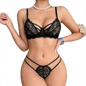 Wholesale Custom Eco-Friendly Breathable Floral Women's 2-Piece Sport Hipster Underwear <b>Set</b> Solid Color Everyday <b>Sexy</b> Style for - Product Image 3