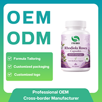Capsules de Rhodiola Rosea à Formule Personnalisée avec L-Théanine, Magnésium et Vitamine B6 – Service OEM de Capsules de Rhodiola Rosea