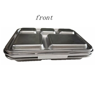 Boîte à lunch bento réutilisable en acier inoxydable 18/8, étanche, compatible micro-ondes, sans BPA, 5 compartiments, pour l'école, le bureau, les enfants, durable