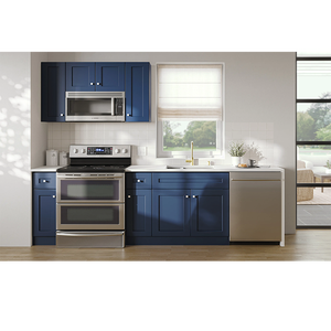 Nuevos diseños profesionales Gabinetes de cocina hechos a medida Puertas de gabinete de cocina de madera maciza - Product Image 2