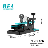 Outil multifonctionnel de démontage d'écran de téléphone Rf4 So3 avec tampon en silicone à largeur réglable et protection caméra, compatible avec 95% des modèles