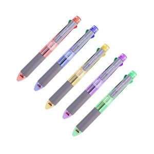 ปากกาลูกลื่นพลาสติก 4-in-1 หลายสี สำหรับโฆษณา พร้อมโลโก้สั่งทำ สำหรับสำนักงานและโปรโมชั่นธุรกิจ ขายส่ง - Product Image 1