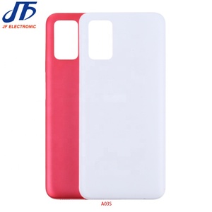 Per Samsung <span class=keywords><strong>Galaxy</strong></span> A03s A037F coperchio batteria posteriore porta alloggiamento in vetro posteriore