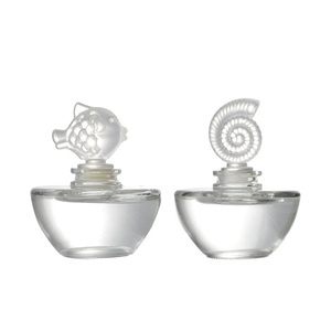 Bouteille diffuseur de parfum vide transparente de 130 ml en forme unique avec bouchon élégant en cristal en forme de poisson <span class=keywords><strong>et</strong></span> de coquillage – Vente en gros - Product Image 1
