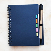 Bloc-notes autocollant en spirale, avec logo personnalisé, coréen, pour carnet de notes avec stylo