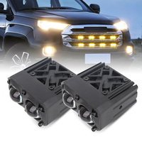 Projecteur LED U29 45W à faisceau spot avec lentille 4D et ventilateur, lumière de travail LED bicolore blanc-jaune 9-30V pour voiture, camion, moto