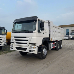 รถบรรทุกดัมพ์ดีเซล Howo 371 มือสอง พวงมาลัยขวา 6x4 รถบรรทุกหนัก ระบบควบคุมความเร็วอัตโนมัติ ACC เกียร์อัตโนมัติแบบเร็ว มาตรฐานยูโร 5 สำหรับงานเหมือง - Product Image 1
