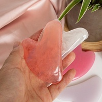 Gloway Fabricant Beauté Grattage Outils de Massage du Visage Logo Personnalisé Acrylique Visage Gua Sha