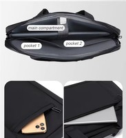 Porte-documents pour hommes Sac à documents de grande capacité Sac pour ordinateur portable professionnel personnalisation LOGO