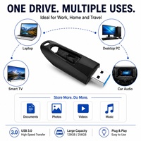 Ofis Dizüstü Bilgisayarı Metal USB Bellek Ultra Flair USB 3.0 128GB 256GB 150MB/s Belge Yedeklemesi için Orijinal Kanal Stoğu