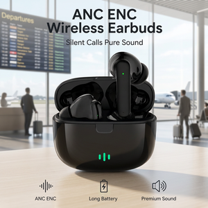 หูฟังไร้สายแบบใส่ในหู อายุการใช้งานแบตเตอรี่ยาวนาน แท้จริงไร้สาย 5.3 ANC ENC ตัดเสียงรบกวน เล่นได้นาน 24 ชั่วโมง เสียงคุณภาพสูง Hi-Fi รับผลิตแบบ OEM - Product Image 1