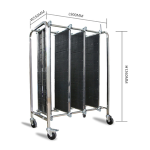 समायोज्य स्टेनलेस स्टील ट्राली Antistatic श्रीमती ESD भंडारण गाड़ी - Product Image 2