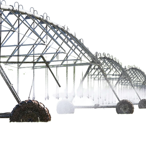 Système d'irrigation à pivot central automatique avec moteur et pistolet d'arrosage final, structure métallique, équipement d'arrosage agricole - Product Image 1