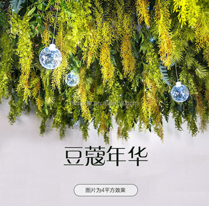 Bon marché Artificielle <span class=keywords><strong>Lierre</strong></span> Fougère Verdure <span class=keywords><strong>Feuille</strong></span> Plantes Fleurs Vigne Feuillage Suspendus pour la Fête <span class=keywords><strong>De</strong></span> Mariage Jardin Maison Mur Plafond Déco - Product Image 2