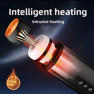Space Cup Airplane Type Fully Automatic 4-Frequency Stretching Sucking Electric Heating Telescopic Waterproof <strong>Masturbator</strong> - Product Image 3