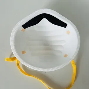 Endüstriyel yüz maskesi solunum FFP2 çene sapanlar beyaz renk 3 katmanlı koruma burun maskesi ile alüminyum burun mandalı özel Logo