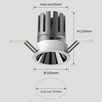 Venta Caliente Precio de Fábrica 20W  Lámpara de Techo LED Empotrada 6000K 3000K 4000K para el Hogar
