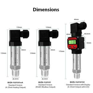 <strong>Pressure</strong> Transmitter LCD Display <strong>4</strong>-<strong>20mA</strong> | YL01W1 <strong>Digital</strong> <strong>Pressure</strong> <strong>Gauge</strong> Backlight for On-Site Reading OEM Customizable 0.5%FS - Product Image 5