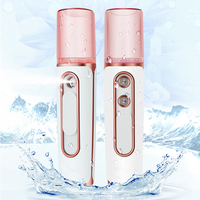 Nano Beauty Care, Vaporizador Facial, Doble Orificio, Hidratante, Vaporizador Recargable, Mini Rociador Facial