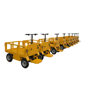 Ce High Quality Flatbed Cargo Heavy Duty Electric Platform Hand <b>Trolley</b> /ride on Electric <b>Trolley</b> Carts Platform Carts - Product Image 5