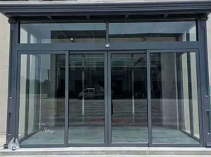 Puerta y ventana corredizas de aluminio antitifónicas con doble acristalamiento aislante, impermeables y resistentes al viento, fábrica de Foshan - Product Image 2