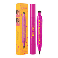 O'cheal Stylo tampon double tête 3-en-1 pour taches de rousseur, effet naturel, résistant à la décoloration, waterproof, avec tampon eyeliner