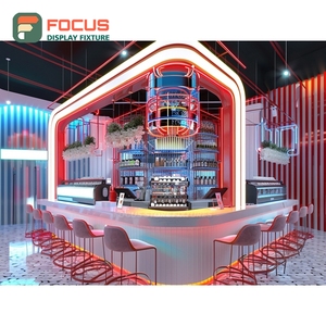 ตู้โชว์ร้านกาแฟขนาดใหญ่ ตู้โชว์ไม้ลามิเนตสำหรับร้านค้าปลีก ตู้โชว์ร้านกาแฟเชิงพาณิชย์ - Product Image 3