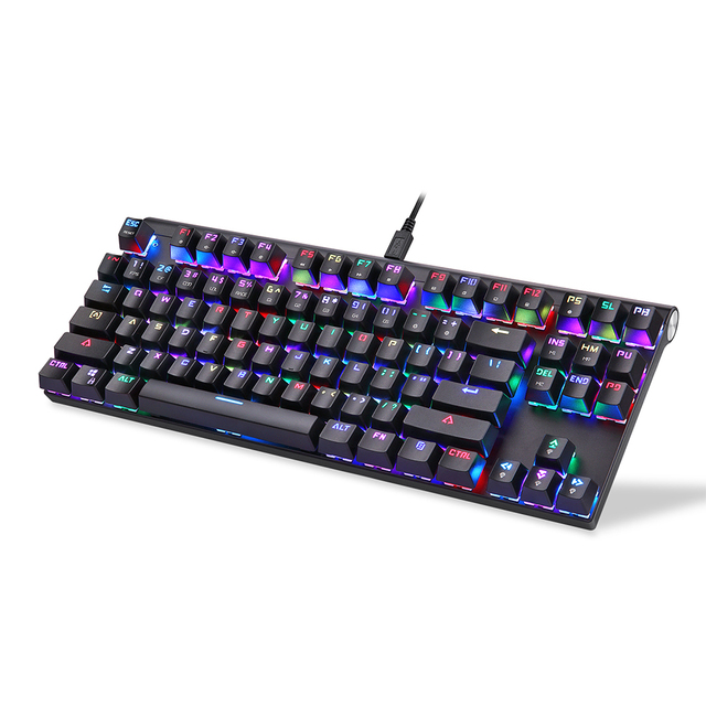 Hot Sales Mini Wireless Keyboard Mechanical Keyboard RGB Light up Backlit Backlight LED PC Computer Game Gaming Keyboard