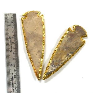 Prix abordable Pointe de flèche galvanisée à vendre | Acheter Agate indienne "5 pouces" Flèche | Pointes de flèche galvanoplastie - Product Image 1