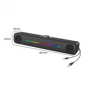 <span class=keywords><strong>Barre</strong></span> <span class=keywords><strong>de</strong></span> télévision haut-parleur câble filaire RVB PC portable <span class=keywords><strong>de</strong></span> bureau usb multimédia petit haut-parleur longue bande <span class=keywords><strong>barre</strong></span> <span class=keywords><strong>de</strong></span> <span class=keywords><strong>son</strong></span> lumineuse subwoofer - Product Image 6