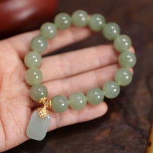 Fashion Imitation Green Jade <b>Bracelet</b> Burma Jade <b>Beaded</b> <b>Bracelet</b> Freshwater Pearl Green Aventurine Stone Pendant <b>Bracelet</b> - Product Image 1