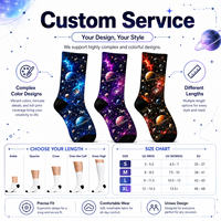 Chaussettes personnalisées imprimées pour hommes, motif imprimé numérique, chaussettes décontractées, chaussettes habillées, séchage rapide, antibactériennes, chaussettes unisexes pour hommes