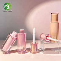 Tubes de brillant à lèvres vides à double paroi en plastique avec bouchon à vis, tubes de teinte à lèvres, emballages cosmétiques personnalisables en gros OEM/ODM – Offre Spéciale