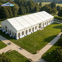Tente de réception de luxe pour événements commerciaux en plein air, mariages, expositions, pour 500 personnes, matériau PVC double couche, grands événements