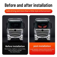 Éclairage LED flexible pour écran d'affichage universel USB pour camion et voiture, yeux de démon, lumières de décoration de pare-brise arrière de voiture, yeux animés