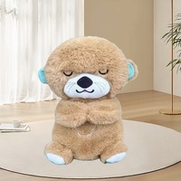 Ours en peluche musical respirant unisexe 31cm-50cm pour les 14 ans et plus pour favoriser le sommeil