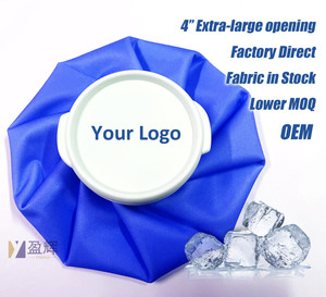 Ice Pack for Injuries Reusable, Ice Bags Hot Water Bag for Hot & Cold Therapy and Pain Relief, Breathable Ice Bag TPU bllue