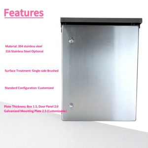 תיבת בקרה חיצונית מותאמת אישית, עמידה למים בתקן IP56 (נירוסטה 304) - Product Image 3