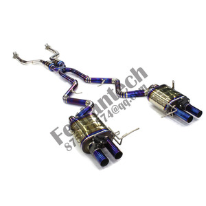 बीएमडब्ल्यू M5 F10/F15 4.4tt 2012-2016 के लिए फैक्टरी मूल्य कैटबैक एग्जॉस्ट रेसिंग कार एग्जॉस्ट पाइप मफलर एस्केप टाइटेनियम मिश्र धातु - Product Image 1