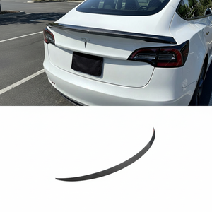 Aileron de coffre arrière en fibre de carbone sèche pour Tesla Model 3 Highland 2024 2023+ Nouvelle version style performance - Product Image 4