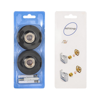 Kit de fixation mural pour robinet en laiton avec cache décoratif noir, ensemble de support mural pour mitigeur de douche pour l'installation de robinets de salle de bain