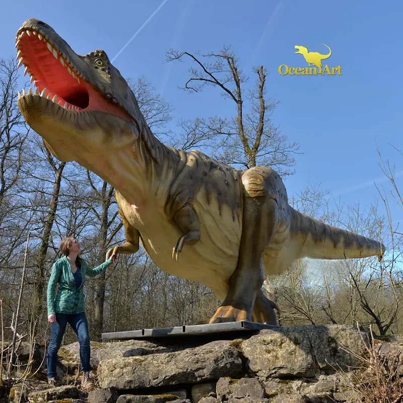Realistic Animatronic Dinosaur Model For Dinosaur Park