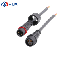 Câble de rallonge pour lumière LED Connecteur électrique étanche IP65 M16 4pin