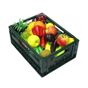 Safety And Environmental protect Plastic Crate For Fruit And Vegetable, Wholesale Sale Collapsible Plastic Boxes Milk Crate