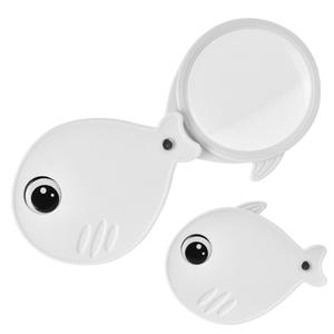 कार्टून उल्लू जेब मैग्निफायर मिनी पोर्टेबल 8x हैंडल हैंगिंग रस्सी के साथ आवर्धक ग्लास - Product Image 6