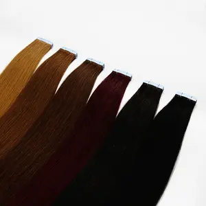 UK populaire meilleure vente 100% Remy Double Drawn cheveux humains indien haut de gamme cheveux humains bande dans les Extensions de cheveux