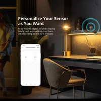 Sensor de Presencia Humana Zigbee EWeLink SONOFF SNZB-06P con Sensor de Luz y Radar de Microondas para Hogar Inteligente a través de ZBBridge-P, Compatible con Alice, Alexa y Google